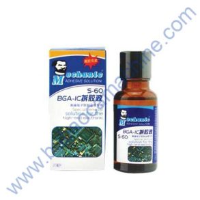 MECHANIC BGA/IC glue removing liquid for iPhone S-60[Glass bottle20ml]