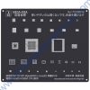 Black Android Stencil BGA Reballing For Hi 3660 CPU Qianli-QL07